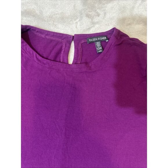 Women’s Eileen Fisher Dress Purple Stretch Size Medium - Picture 4 of 13